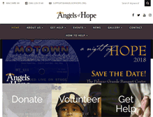 Tablet Screenshot of angelsofhope.org